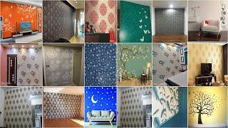 Top 100 Wall Painting Design Ideas 2024 | Modern Wall Texture Design | Flowers Wall Painting Design