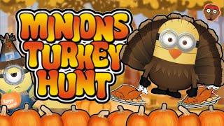 Minions Turkey Hunt | Minions Run and Freeze | Minions Brain Break for Kids | PhonicsMan Fitness