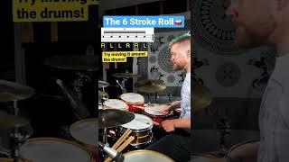 How to play Six Stroke Rolls on drums!