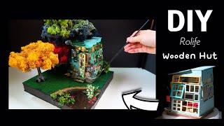 DIY Miniature Dollhouse Kit/DGM03 Wooden Hut/숲 속 오두막 집/Rolife/diorama/miniature minirose/미니어처 미니로즈