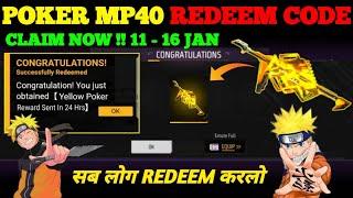 FREE FIRE REDEEM CODE TODAY 11 JANUARY REDEEM CODE FREE FIRE | FF REDEEM CODE TODAY 11 JANUARY