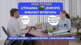 How To Pass Embassy Interview? #europevisa #workvisa