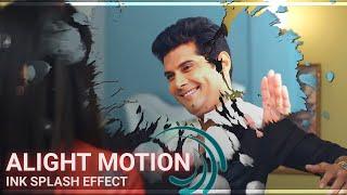 AE like smooth ink splash/blot transition in alight motion| Alight motion tutorial | ink transition