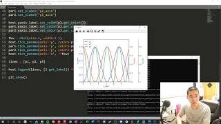 Python Plot 3 y axis with the same x axisto the POINT demo