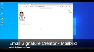 ESC Mailbird Windows Tutorial