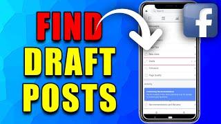 How to Find Draft Posts on Facebook | Quick and Easy