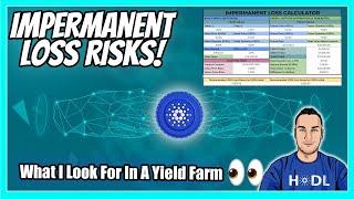 Cardano DeFi Tips on Yield Farming + Impermanent Loss Calculator 