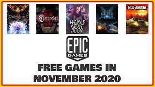 FREE GAMES from Epic Store IN NOVEMBER 2020