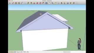 Build a roof in Sketchup