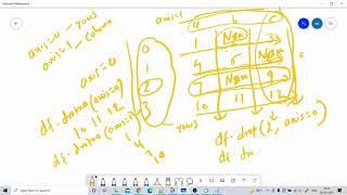 Pandas: Use of Axis Parameter 0 and 1