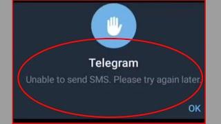 telegram unable to send sms please try again later problem solve 2023