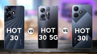 Infinix Hot 30 4G Vs Infinix Hot 30 5G Vs Infinix hot 30i