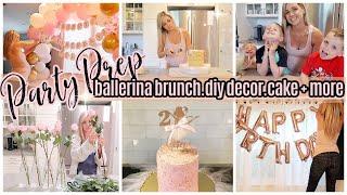 PARTY PREP // DIY BALLERINA BIRTHDAY BRUNCH // CLEAN + DECORATE WITH ME //TIFFANI BEASTON HOMEMAKING