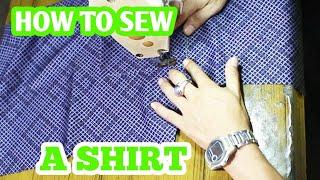 how to sew a shirt for beginners ! how to sew a shirt