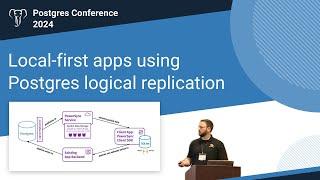 Postgres Conf 2024: Local-first apps using Postgres logical replication