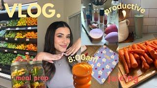 8AM DAYS IN MY LIFE | meal prep idea + becoming a morning person