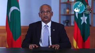 Ibrahim Mohamed Solih, President of the Republic of Maldives - Paris Peace Forum