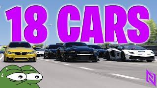 18 Cars Cutting Up Gets CRAZY in No Hesi | Assetto Corsa