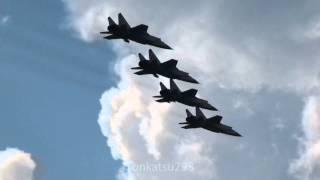 Yak-130 Su-24 MiG-31 Su-34 Russian Air Force 100th Anniversary Air Show 2012