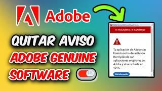 Nuevo Método 2024: Elimina el Aviso de Adobe Genuine Software Rápidamente