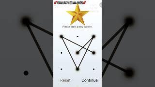 Star ⭐ Pattern Locks best Star Password #shorts #viralshorts #star #pattern #ytshorts #trending