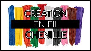 REGARDEZ CE QUE L'ON PEUT FAIRE AVEC DU FIL CHENILLE