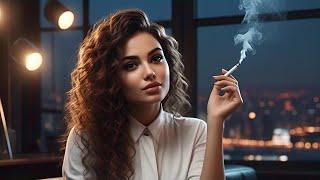 (Ai Art Lookbook _6) turkish beautiful girl smoking