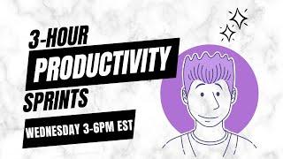 3 Hour Productivity & Accountability Stream | Wednesdays 3-6pm EST | Self Pub with Andy