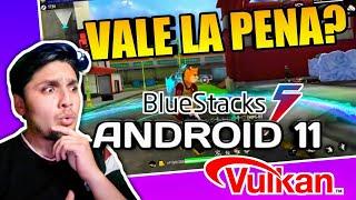 NUEVO BLUESTACKS CON ANDROID 11 Y VULKAN!! VALE LA PENA??? | Nuevo Emulador #freefirepc