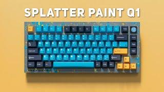 Splatter Paint Keychron Q1 Mechanical Keyboard