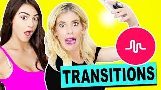 TikTok Transition Challenge with Kristen Hancher! Learn how to do transitions on Musically