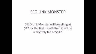 SEO Link Monster - A Quick View