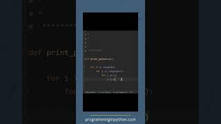 Python Program to Print Pattern of Letter C || Pattern Programming #shorts   #coding #programming