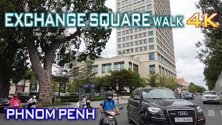 Phnom Penh 2020 - Exchange Square Phnom Penh In 4K - Walking Tour