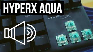 HIGHER QUALITY: HyperX Aqua Switches Typing Sounds **NO TALKING**