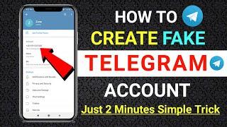 How To Create Telegram Account l Fake Telegram Account kaise Banaye l