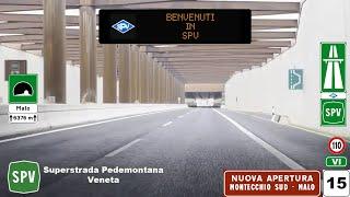 SPV | Superstrada Pedemontana Veneta | MONTECCHIO Sud - SPRESIANO (NUOVA APERTURA)