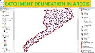 Catchment Delineation in ArcGIS|| Watershed Delineation in ArcGIS