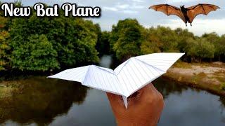 Notebook Paper Bat (Flapping Wings) | BEST Bat Paper Airplane that Flaps! | Origami Bat Airplane