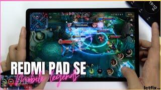 Xiaomi Redmi Pad SE Mobile Legends Gaming test MLBB Update | Snapdragon 680, 90Hz Display