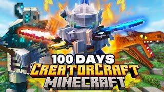 100 Days in a MODDED YouTuber SMP in Minecraft [FULL MOVIE]