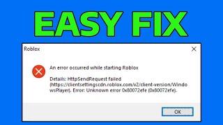 (New) How To Fix An Error Occurred While Starting Roblox