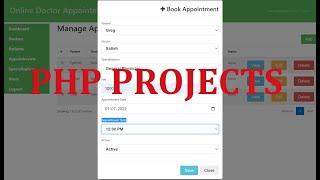 Doctor Appointment Booking System Project in PHP - PHP Projects [Hindi]