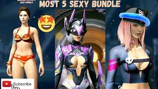 5 SEXY BUNDLEFREE FIRE MOST 5 SEXY BUNDLEFF TOP SEXY BUNDLE