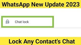 How To Lock Chats On WhatsApp | WhatsApp Chat Lock Feature New Update 2023 | Hindi