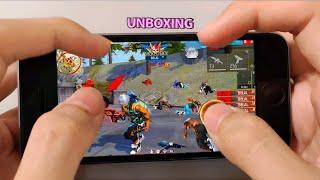 Iphone 6s unboxing black color free fire gameplay test+ DPI settings battery test full review 