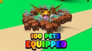  100 PETS EQUIPPED - BUBBLE GUM SIMULATOR