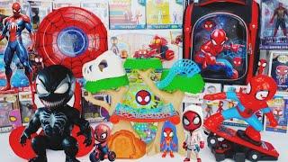 11 Minutes Marvel Spidey and His Amazing Friends Dino-Webs Tree House Playset ASMR | Review Toys