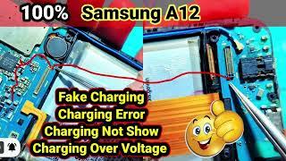 Samsung A12 Charging Jumper Solution Samsung A12 Fake Charging Jumper Samsung A12 Charging Not Show