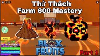 Huy Gaming | Thử Thách Cày 600 Mastery Trái Magma Trong Blox Fruit | Tập 1